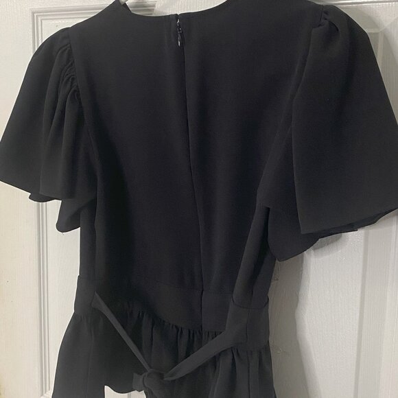 2/$40 - EXPRESS Black Peplum Blouse with Tie Back - Picture 6 of 6